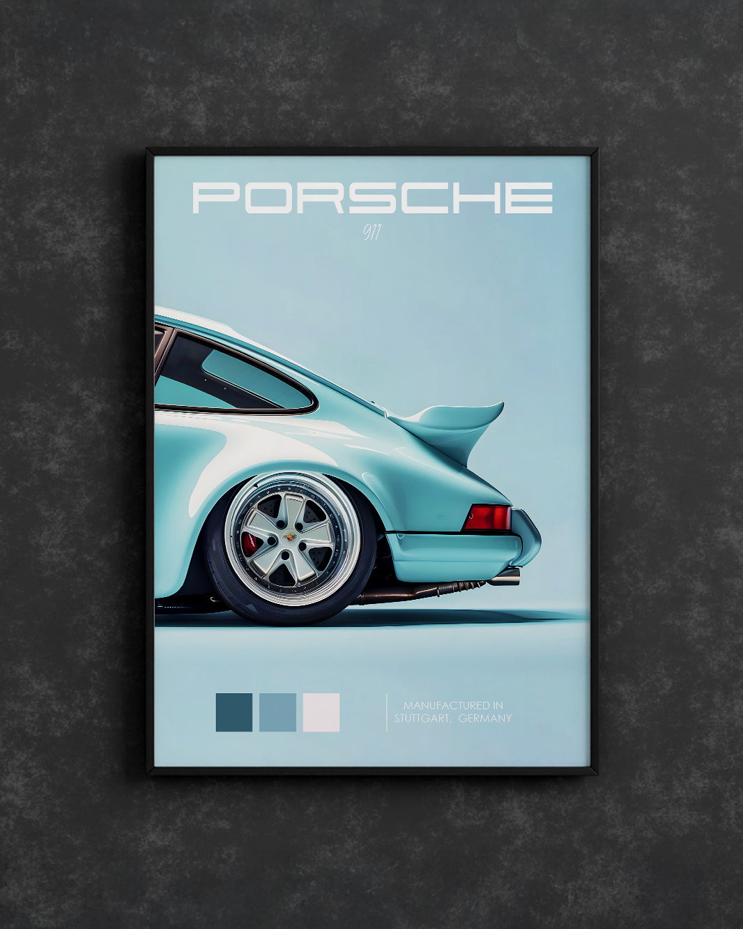 Minimalist Blue Porsche Edition 1