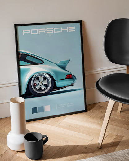 Minimalist Blue Porsche Edition 1