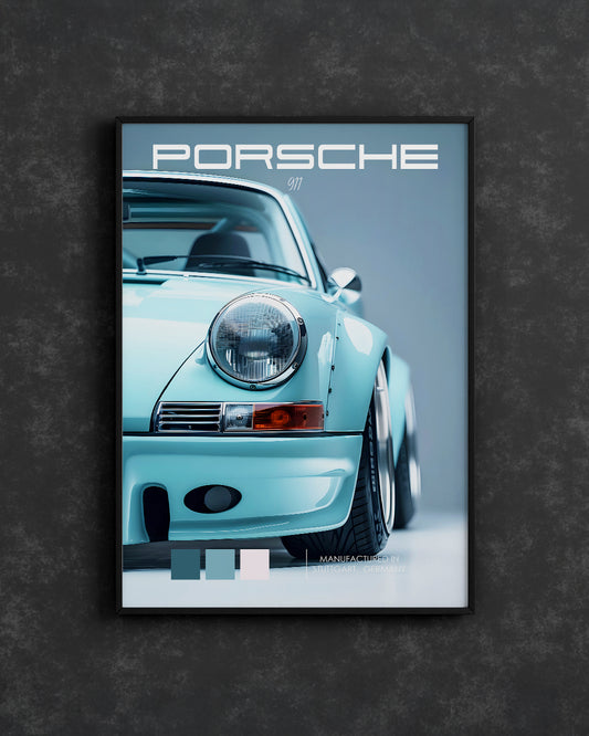 Minimalist Blue Porsche Edition 2