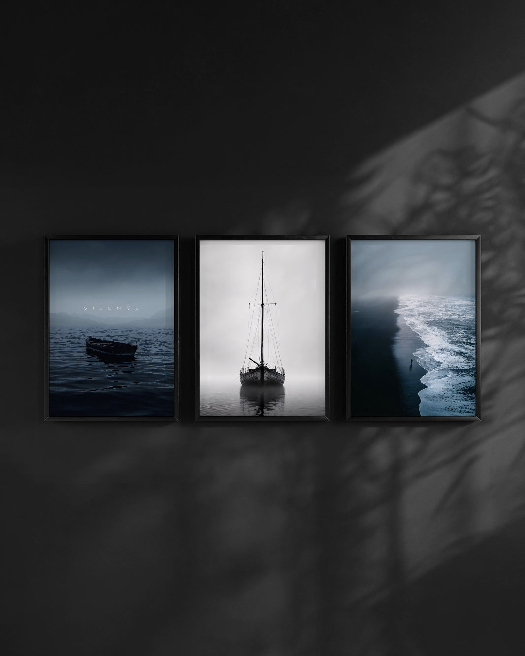 SET OF 3 - Coastal Blue - Minimalist